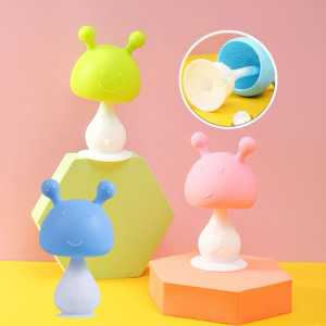 ยางกัดเด็ก ยางกัดหัวเห็ด ยางกัดซิลิโคนนิ่มลายเห็ด ยางกัดสำหรับเด็ก ฟันกรามทารก