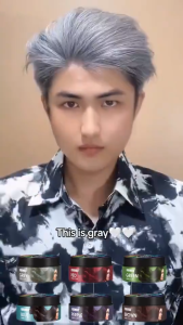 One-time Hair Color Wax Instant Hair Color Washable Hair Dye Men Women DIY Hairstyle Gray Brown Red  Vibrant DIY Color Gentle And Fluffy Hair Long-Lasting Fragrance Without Damaging Hair Hairstyle Mud Molding Paste 100g