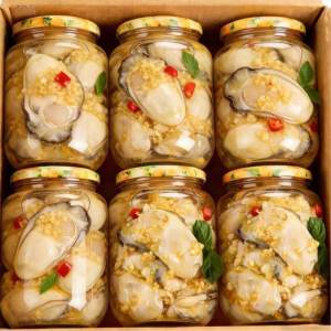 Ready-to-Eat Fresh Spicy Garlic Oyster Canned 3 Jars