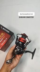 Reel Pancing Spinning SHIKARI SINISTER (6 Bearing) - MURAH - Spool Aluminium