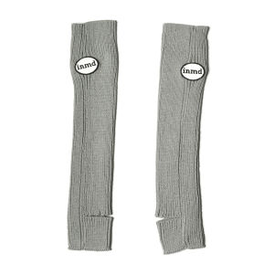 Innomoood โลโก้ถัก งานปัก ถุงเท้าเข็มหนาซ้อนถุงน่อง มีสไตล์ ถุงเท้ายาวถึงเข่าเป็นกลางตลอดทั้งปี