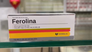 Viên uống Ferolina bổ sung sắt acid folic & vitamin B12 – hỗ trợ tạo máu giảm nguy cơ thiếu máu - Hộp 50 viên