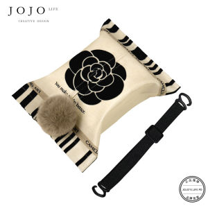 Luxurious Fabric Tissue Box Cover Small Fragrance Style for Car Use European Vintage Style Room Bathroom Vehicle Tissue Cover