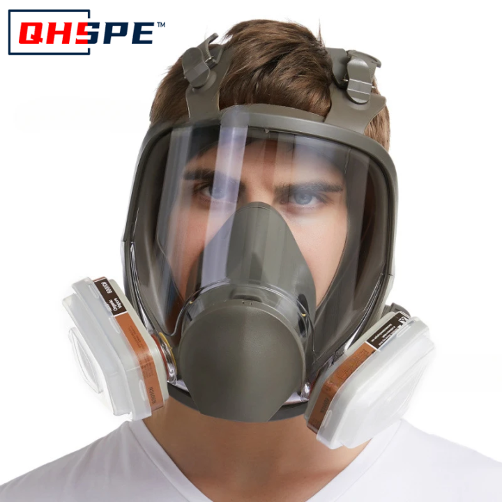 Anti-Fog 6800 Gas Mask Industrial Painting Spraying Respirator Safety ...