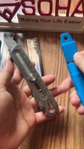 ToolHub Pisau Cutter Stainless Besi 6in1 Cutter Stainless Pemotong Kertas Tajam Anti Karat Serbaguna