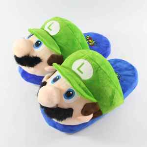 ZHIZHILIANYU | Cute Super Mario Mushroom Fleece Winter Slippers