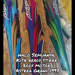 STRIPING LIS BODI & STIKER MOTOR ASTREA GRAND 1997 ORI TERMURAH TERLARIS