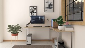 Single Monitor Arm Desk Mount for 13" to 32" Screen Single Monitor Stand Height Adjustable VESA