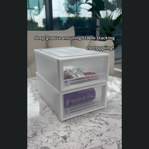 (JIJI.SG) SAMLA MATTE Stackable Storage Chest Drawers box - Organizer / Container