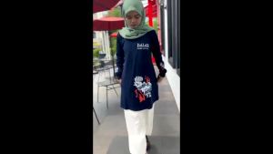 Baju Atasan Wanita Oversize Grecy Tunik Kaos Katun Combed 24s S M L XL XXL 3XL Tunik Jumbo Kekinian