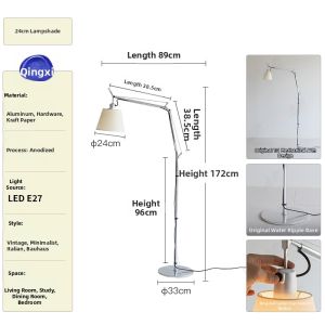 Designer Medium Swing Arm Floor Lamp