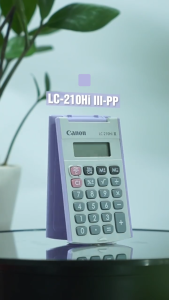 Máy tính bỏ túi Canon LC-210HI III hiển thị 8 số có thể gập 360 độ kích thước nhỏ gọn vừa tay