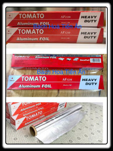 2 hộp Giấy bạc nướng thực phẩm 30cm 45cm -Tomato nướng gà cá tacos dùng được trong lò vi sóng đồ gia dụng