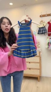 Sunday Kids Korean Summer Children Baby Kids Clothing Dress For Girl Suspender Vest Skirt Princess Party Birthday Dresses