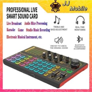 K300 Audio USB Sound Card with Monitoring Headset and Condenser Microphone For Live Streaming Equipment