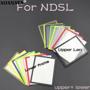 1set Colorful Top Upper LCD Screen Cover Bottom Lower Cover Plastic Lens Replacement For DS Lite For NDSL Game Console