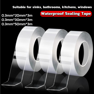 Window Waterproof Sealing Tape Kitchen Bathroom Mildew Antifouling Transparent Acrylic Tape