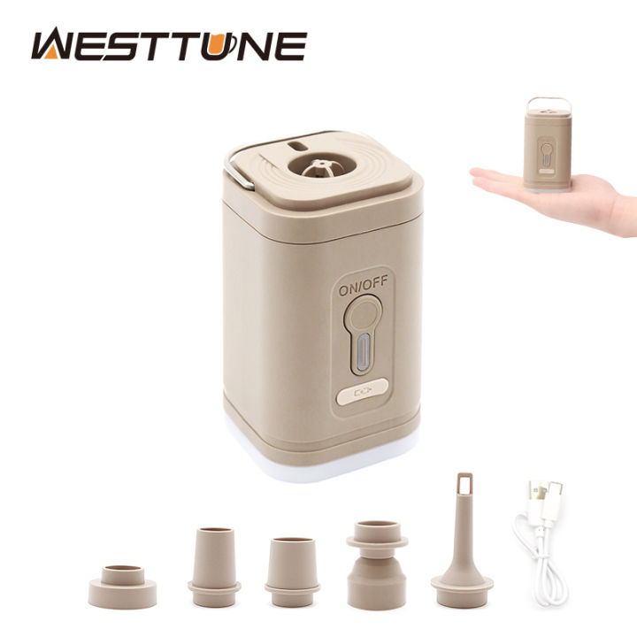 3 in 1 Mini Electric Inflatable Pump with Lights Wireless Air ...