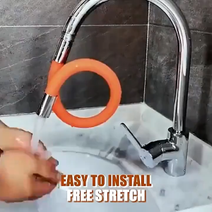 อะแดปเตอร์ต่อท่อต่อก๊อกน้ำแบบปรับได้ หมุนได้ ดัดได้ สำหรับล้างอ่างล้างจานในห้องน้ำในครัว
