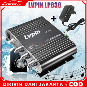 ( Dikirim Dari Jakarta ) LVPIN Mini HiFi Stereo Amplifier Treble Bass Booster 12V 20W- LP-838