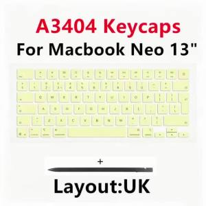 New Laptop For Macbook Neo 13" A3404 Keyboard UK Citrus Keycaps Keys Key Cap Set Repair