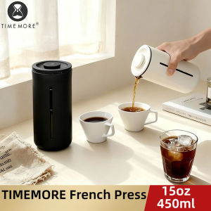 Timemore | TIMEMORE French press coffee pressCoffee Maker Tea Maker450ml15 Ouncehigh density stainless steel mesh heat resistant glass