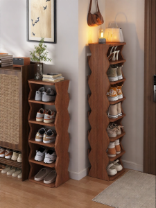SAMEDREAM | Solid Wood Slim Multi-layer Wall-mounted Shoe Rack