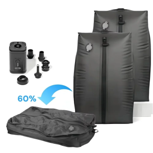 Travel Vacuum Storage Bags9L-41L Reusable Empty Vacuum Bag for Clothes Outdoor Compression Pack Folding Bag with Air Pump