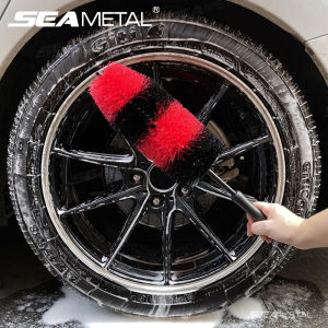 SEAMETAL Car Wheel Rim Tire Brush Wash Cleaning Brush 360 Degree Bendable Scrub Cleaner Duster Car Tyre Cleaning Detailing Brushes