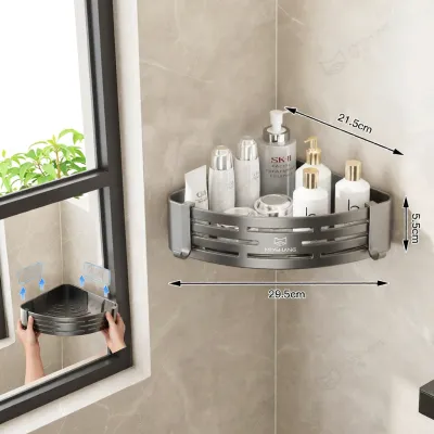 MOSHANG | Wall-Mounted Suction Cup Corner Shelf
