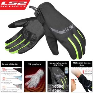 LS2 | Găng Tay Đua Xe Phản Nước Chống Gió Cách Nhiệt Bốn Mùa