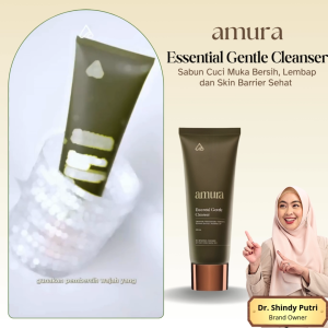 Amura Essential Gentle Cleanser | Facial Wash | Sabun Muka Membersihkan Lembapkan Skin Barrier Sehat