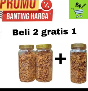 Bawang Goreng 3 Toples [ B ] Brambang Asli Brebes Bagor Merah -Bahan Masakan
