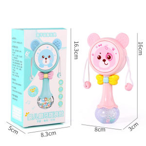 Dimoarch Baby Rattles Teething Toys Baby Toys for Infant Toy Sensory Toys with Beads Grasping Shaker Montessori Toys