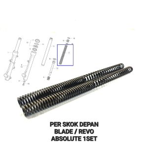 Per Skok Depan Blade (Harga Per Set Isi 2) - Peer Pir Ver Vir Dalam As Linggis Sok Sekok Shockbreaker Depan Honda Revo Absolute Panjang 298 cm