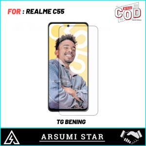 PROMO PAKET MURAH 3 IN 1 TEMPERED GLASS CERAMIC ANTI SPY REALME C55 ANTI GORES PELINDUNG LAYAR CERAMIC ANTI SPY + GARSKIN + SKIN CAMERA