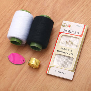 Bộ Mũi Kim Dệt Tay Dùng Tại Nhà Bộ Sưu Tập Quần Áo Cổ Áo Sơ Mi Nút Áo DIY Bộ Sưu Tập Nhỏ ROLLS Thread Kit