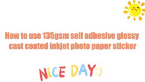 Giấy Ảnh In Phun Tự Dính ESHANG 50 Tờ Khổ A4 135G Bề Mặt Mờ 8.3 X 11.7 Inch Giấy Dán Cho Máy In Phun 36Ib