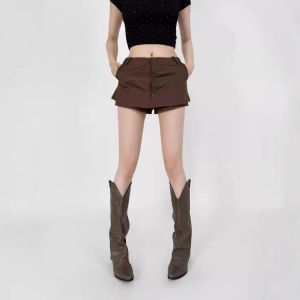 American Style Sweet And Spicy Semi-Body Skirt Pants A-Line Short Skirt Anti-Light College Style Casual Pants for Women