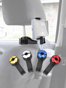 In-car Hidden Multi-functional Small Hook Creative Rear Seat Backrest Car Interior Accessories Vehicle Mounted ABS Rotatable
