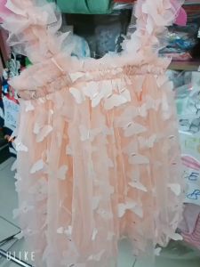 ชุดดรสเด็กหญิง แขนกุด ชุดเดรสผีเสื้อ มีของพร้อมส่ง
