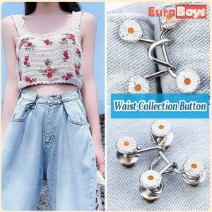 N.K. Jeans Skirt Waist Invisible Belt Detachable Fixed Buckle Pants Clip Waist Change Small Tighten Pants Pin Buckle Brooch