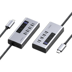 Hagibis | Hub USB-C Siêu Tốc 10Gbps Có Màn Hình Cấp Nguồn PD 100W Cho MacBook & Laptop