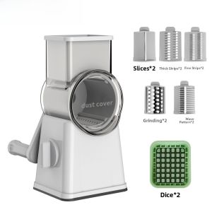 Multi-Function Hand-Cranked Electric Vegetable Cutter Roller Dicer Potato Slicer Shredder Home Kitchen Tool for Everyone