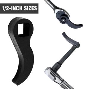 Bull horn pry bar adapter head tool adjustable angle bar for 1/2 ratchet open-end wrench half shaft drive shaft disassembly tool