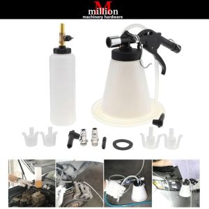 (Double) Air Pneumatic Vacuum Tool Car Brake System Fluid Oil Bleeder Hydraulic Van Brake Clutch Bleeder Fluid Change Kit New