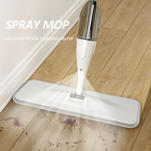 Water Spray Flat Mop 360°Rotation Floor Cleaning Mop with Water Tank Wet and Dry Dual Use Microfiber Cloth Water Spraying Mop