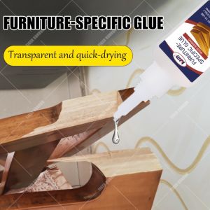 KJM Heavy-Duty Liquid Wood Glue: Strong Bonding for Cabinet/Table Edges Quick-Setting Fits Wood MDF & Particle Board