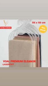 Hijab Varisha Segi Empat Voal Premium Logo Metal Kerudung Terbaru 115x115 FREE POUCH