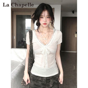 La Chapelle | American Spicy Style Lace Short Sleeve T-Shirt